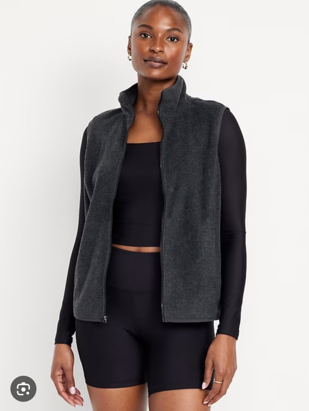 Dark Grey Zip-up Performance Fleece - XXL Tall